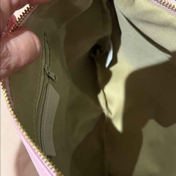 Pink Italian Leather Shoulder Bag Borsa Bag Removable Strap NWT - Picture 5 of 9